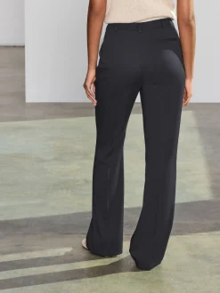 Kostuums En Werkkleding|Broeken|Next Zwart - Modieus gesneden bootcut broek