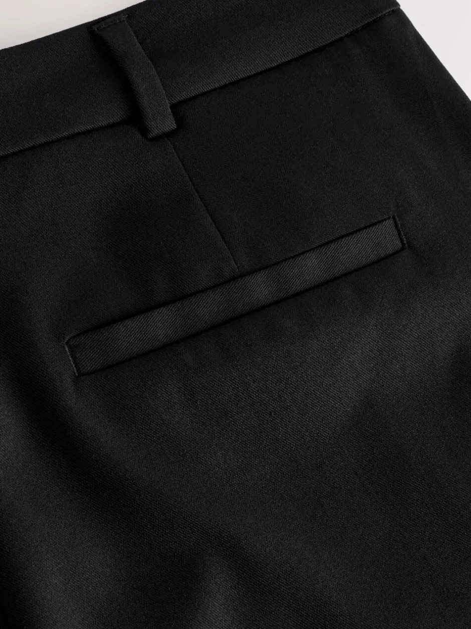 Kostuums En Werkkleding|Broeken|Next Zwart - Modieus gesneden bootcut broek