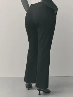 Kostuums En Werkkleding|Next Zwart - Modieuze Hourglass broek met bootcut