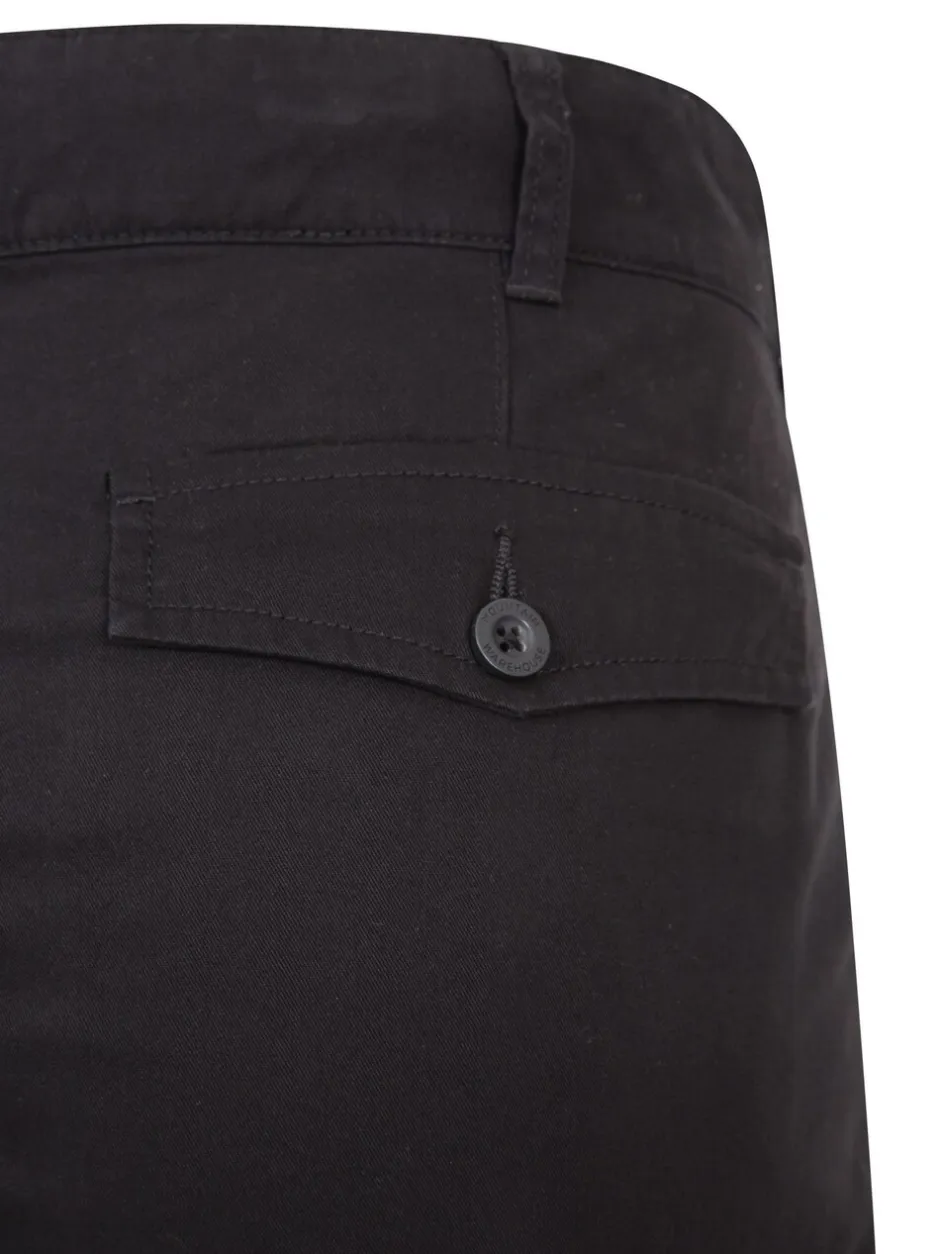 Shorts*Mountain Warehouse Zwart - Mens Lakeside 100% Cotton Cargo Shorts