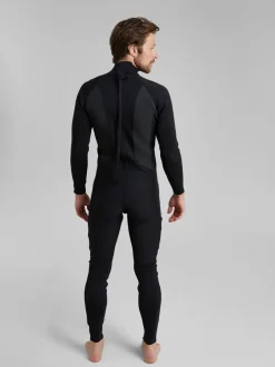 Badkleding|Mountain Warehouse - lang neopreen wetsuit voor heren Zwart