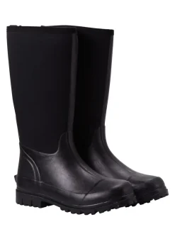 Laarzen|Mountain Warehouse - hoge waterbestendige Mucker laarzen met neopreen voor dames Zwart