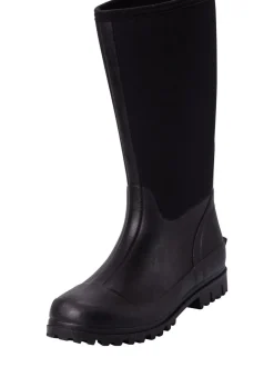 Laarzen|Mountain Warehouse - hoge waterbestendige Mucker laarzen met neopreen voor dames Zwart