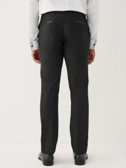 Smokings En Feestkleding*Next Zwart - Muscle Fit Motionflex Stretch Tuxedo Suit Trousers