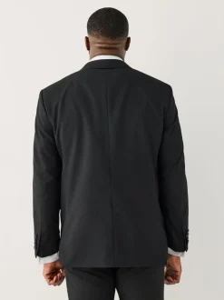 Smokings En Feestkleding*Next Zwart - Muscle Fit Motionflex Stretch Tuxedo Suit Jacket