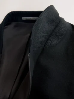Smokings En Feestkleding*Next Zwart - Muscle Fit Motionflex Stretch Tuxedo Suit Jacket