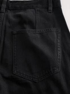 Jeans|Next - N. Premium Palazzo-jeans met wijde pijpen Zwart