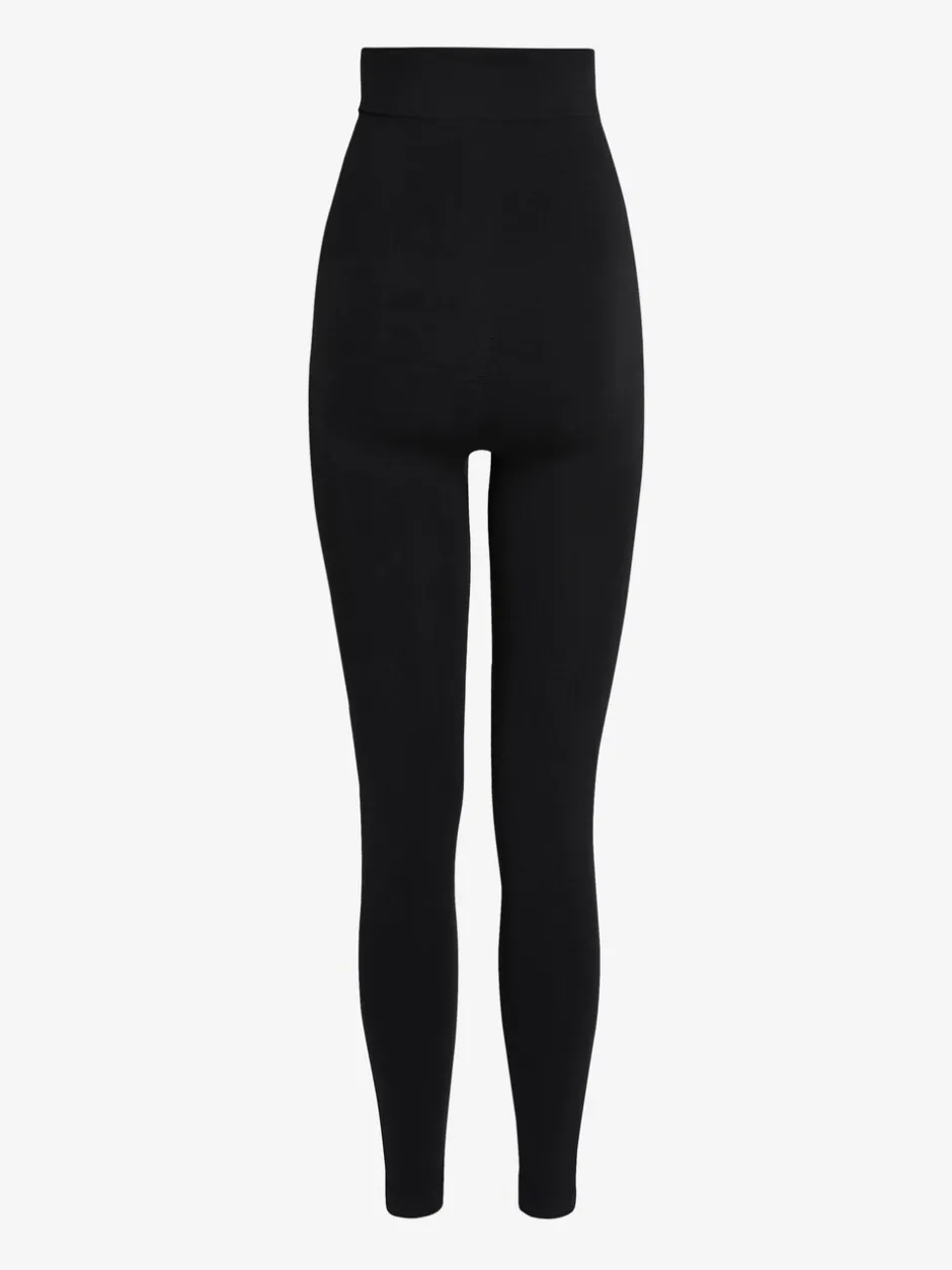 Sportkleding|Leggings En Joggingbroeken|Next Zwart - Naadloze vormgevende legging met buikcorrectie