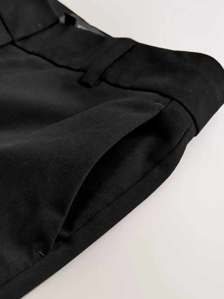 Kostuums En Werkkleding|Broeken|Next - Nauwsluitende, op maat gemaakte broek van wol Zwart