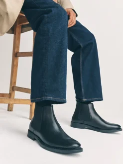 Boots*Next Zwart - Nette leren chelsea-laarzen