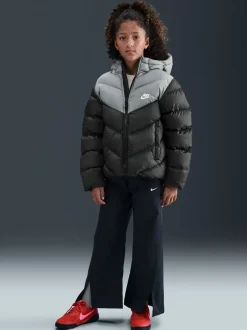 Schoolkleding|Jassen En Jacks|Nike - - Gewatteerd jack met kleurvlakken Zwart