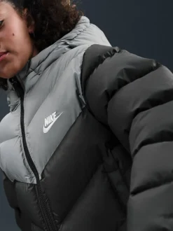 Schoolkleding|Jassen En Jacks|Nike - - Gewatteerd jack met kleurvlakken Zwart