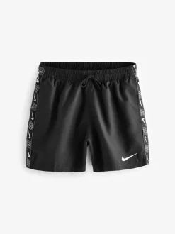 Badkleding*Nike - 5 inch e volley zwemshort met logobies Zwart