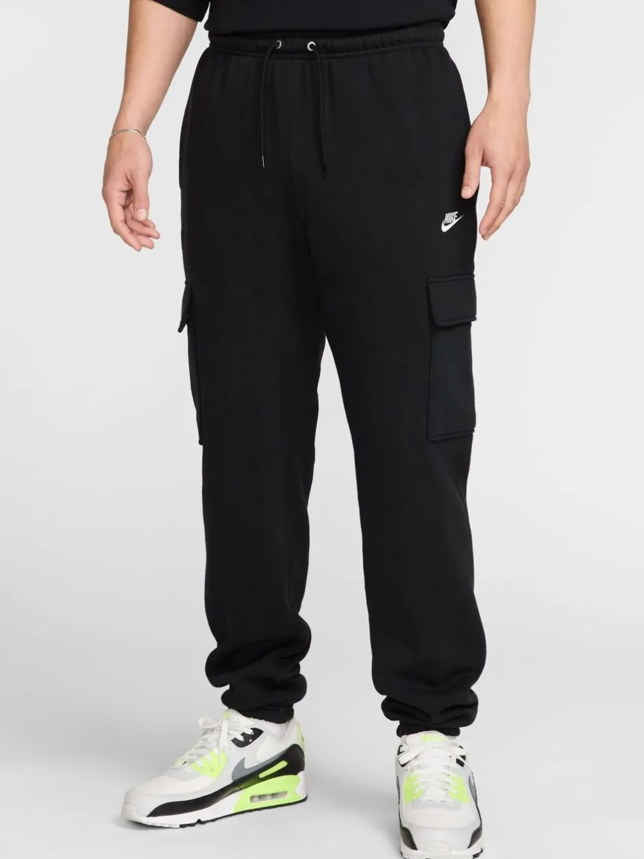 Joggingbroeken*Nike - Club cargojoggingbroek van fleece Zwart