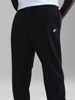 Joggingbroeken|Sportkleding*Nike - Club Fleece joggingbroek met wijde pijpen Zwart