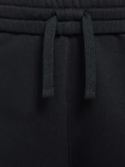 Schoolkleding|Nike Zwart - Club Fleece joggingbroek met wijde pijpen