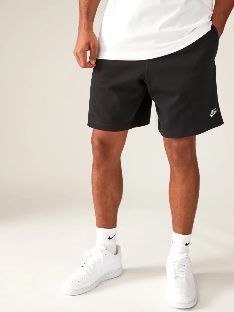 Shorts*Nike Zwart - Club Knit shorts