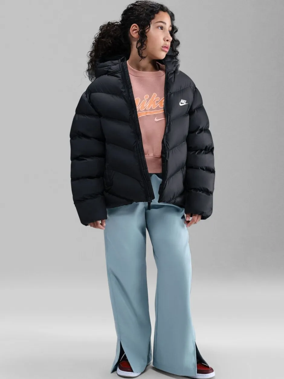 Schoolkleding|Jassen En Jacks*Nike Zwart - gewatteerd jack