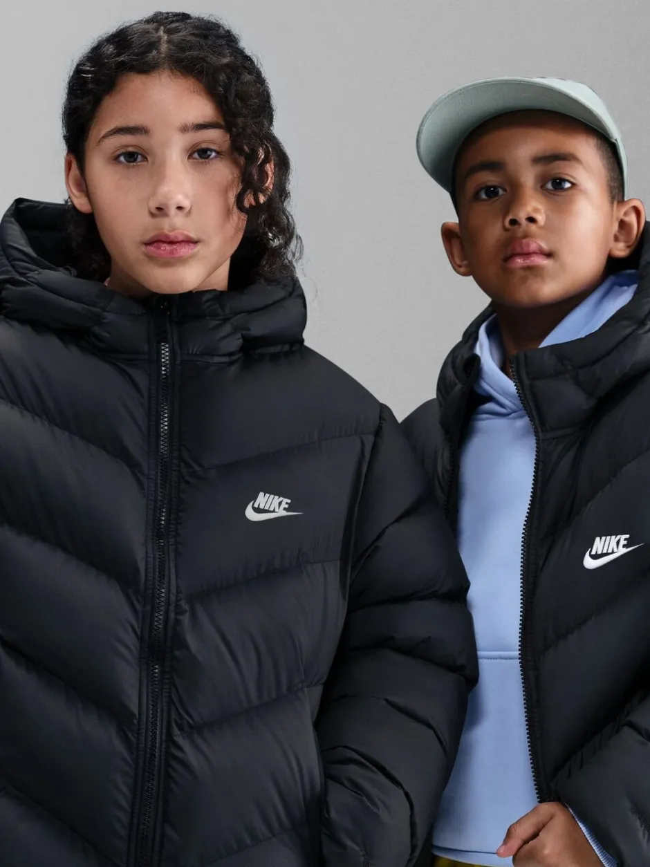 Schoolkleding|Jassen En Jacks*Nike Zwart - gewatteerd jack