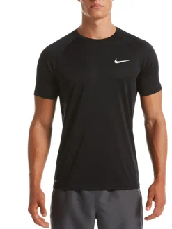 Badkleding*Nike - Hydroguard zonbeschermend surfhemd met korte mouwen Zwart