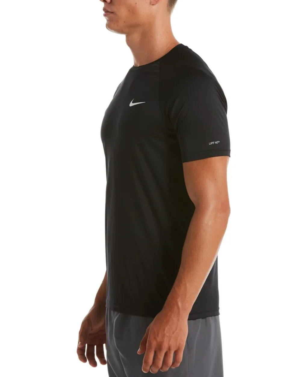 Badkleding*Nike - Hydroguard zonbeschermend surfhemd met korte mouwen Zwart