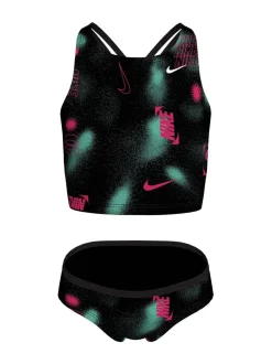 Badkleding|Nike - Merk Blast Spiderback Midkini Bikini Set Zwart