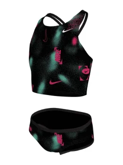 Badkleding|Nike - Merk Blast Spiderback Midkini Bikini Set Zwart