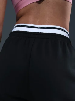 Leggings En Joggingbroeken|Nike - oversized Phoenix fleece joggingbroek met hoge taille en grafisch logo Zwart