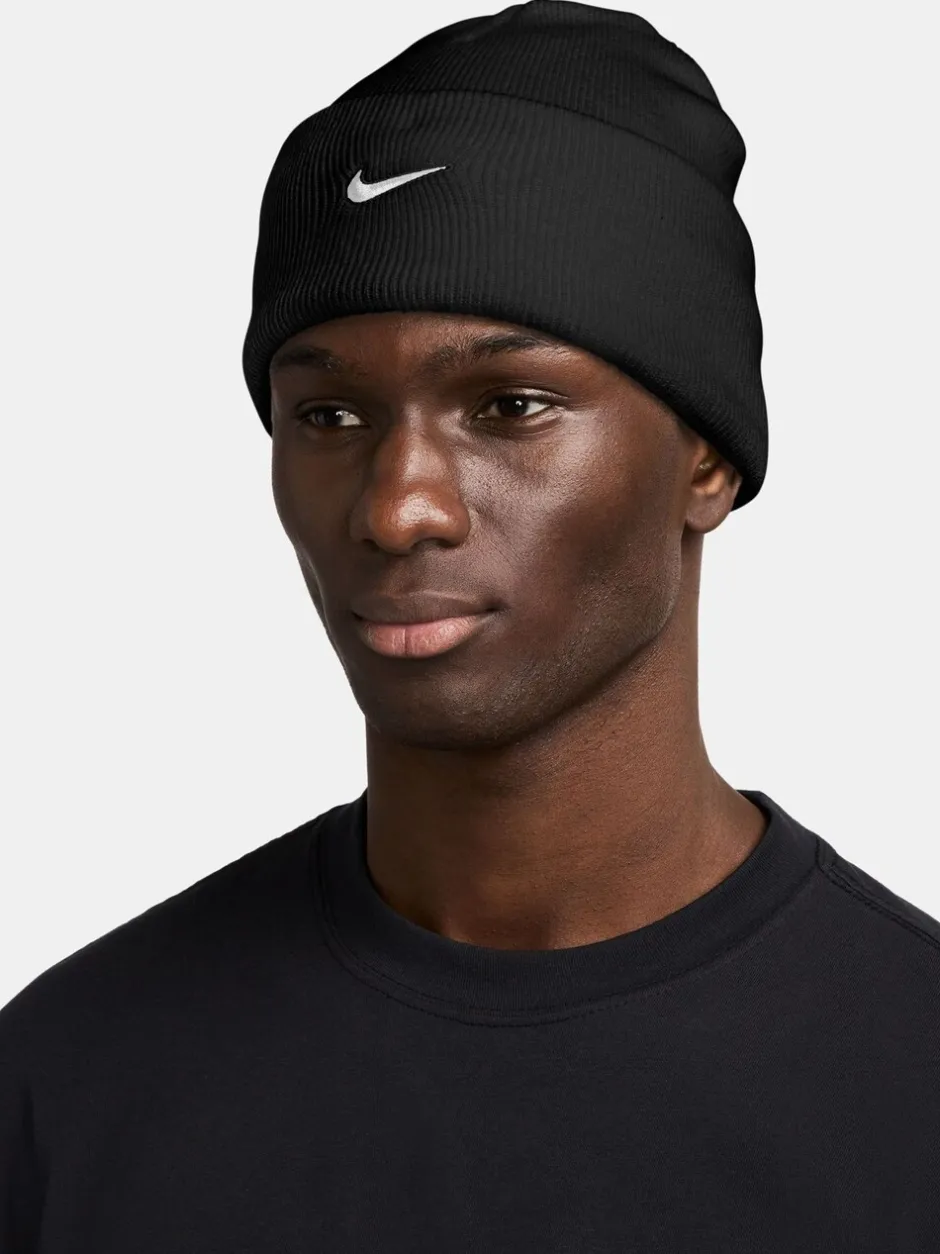 Mutsen, Sjaals En Handschoenen*Nike - Peak Swoosh Beanie Zwart