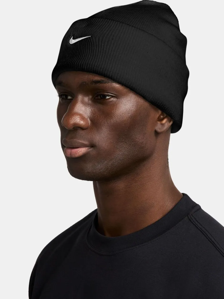 Mutsen, Sjaals En Handschoenen*Nike - Peak Swoosh Beanie Zwart