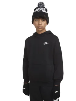 Mutsen, Handschoenen En Sjaals*Nike - Swoosh Pom Beanie and Glove Set Zwart