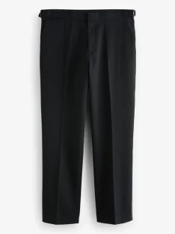 Smokings En Feestkleding|Formele Broek*Next Zwart - Normale Pasvorm - Adjustable Tuxedo Trousers With Wool