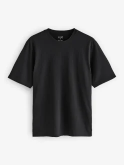 T-Shirts En Hemden*Next Zwart - Normale Pasvorm - Essential katoenen T-shirts verpakking van 6