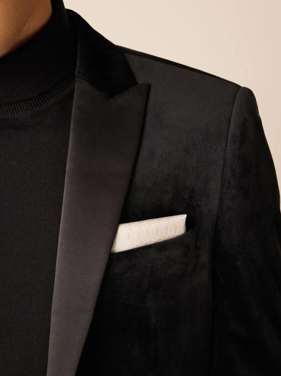 Smokings En Feestkleding|Blazers En Business-Jasjes|Next - Normale Pasvorm - Fluwelen blazer Zwart