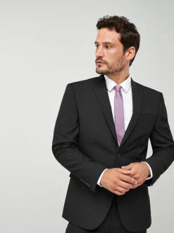 Blazers En Business-Jasjes|Pakken*Next - Normale Pasvorm - Kostuum met twee knopen: colbert Zwart