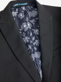 Blazers En Business-Jasjes|Pakken*Next - Normale Pasvorm - Kostuum met twee knopen: colbert Zwart