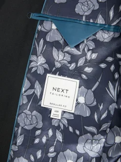 Blazers En Business-Jasjes|Pakken*Next - Normale Pasvorm - Kostuum met twee knopen: colbert Zwart