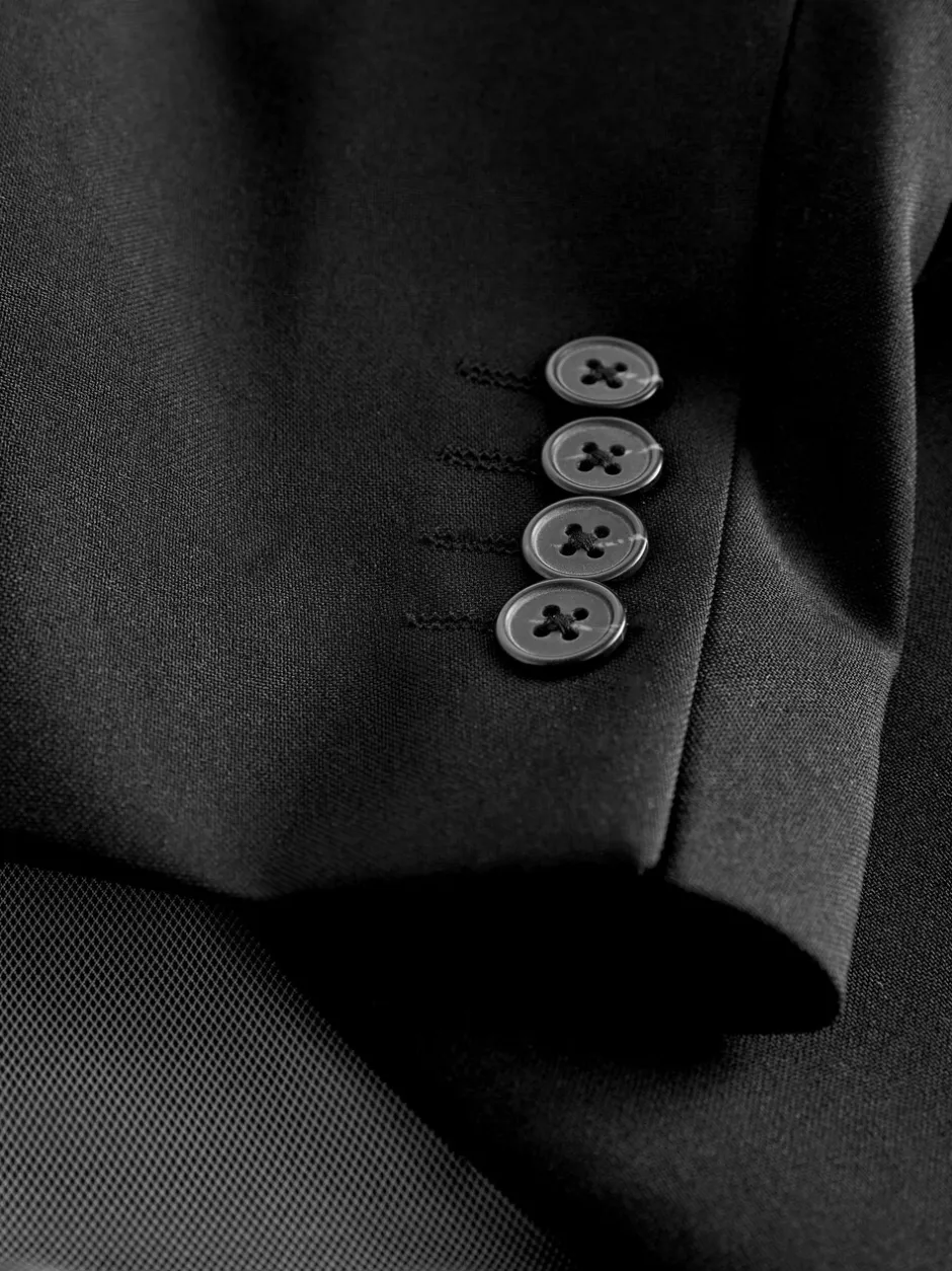 Blazers En Business-Jasjes|Pakken|Next - Normale Pasvorm - Must-have kostuum: colbert Zwart