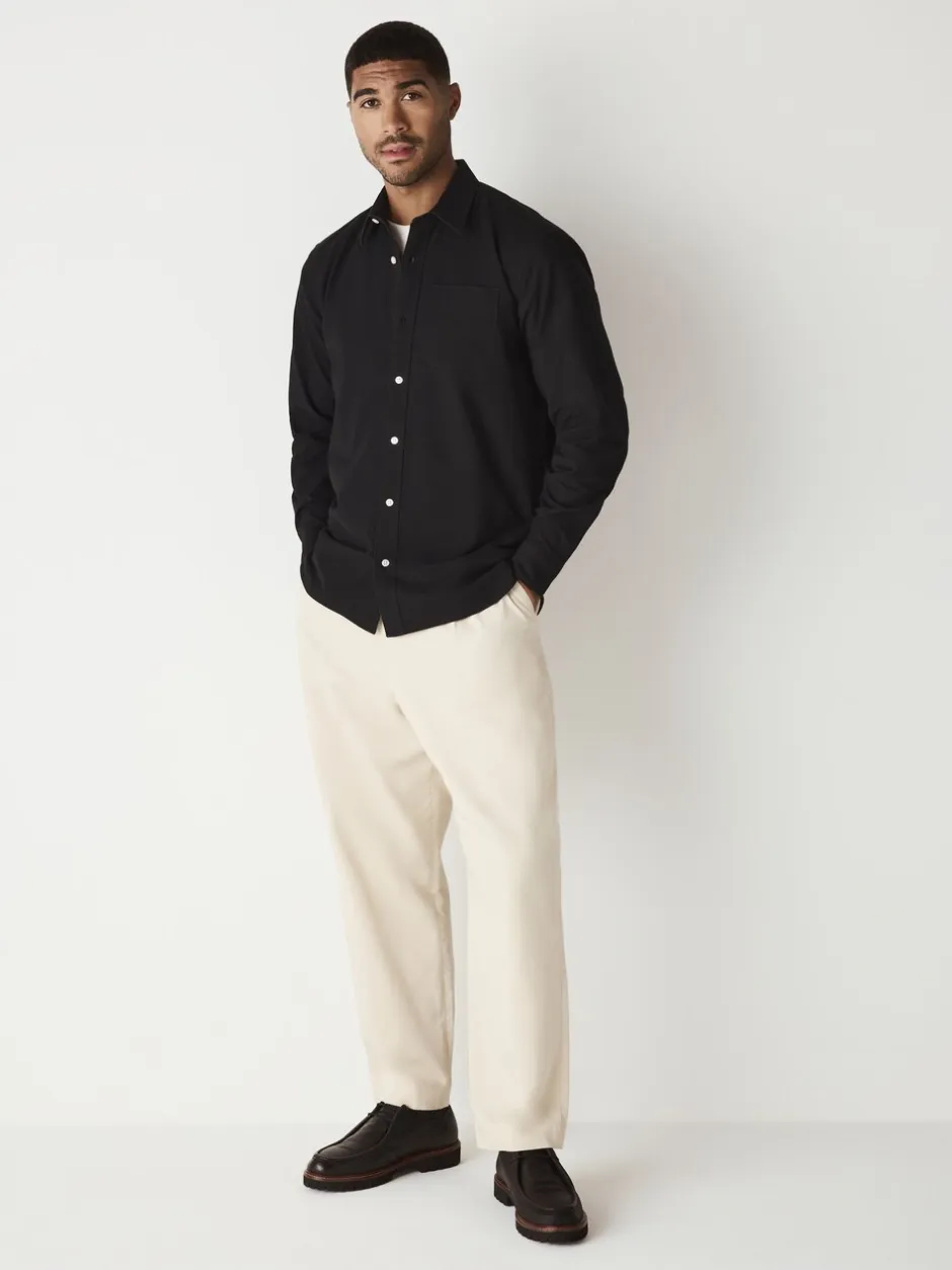 Shirts*Next Zwart - Normale Pasvorm - Oxford-hemd met lange mouwen