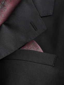 Blazers En Business-Jasjes|Pakken*Next - Normale Pasvorm - Signature Nova Fides 100% Italian Wool Suit Jacket Zwart