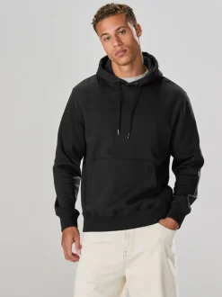 Sweaters En Hoody´S|Sweaters En Hoody´S*Next Zwart - Normale Pasvorm - Zwaargewicht Cotton Rich Jersey Hoodie