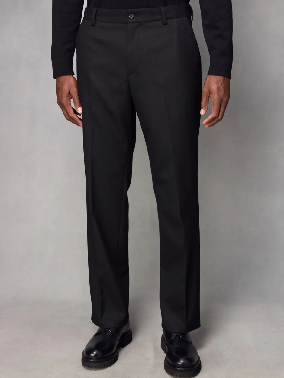 Formele Broek*Next - Normale pasvorm chique broek met wol Zwart