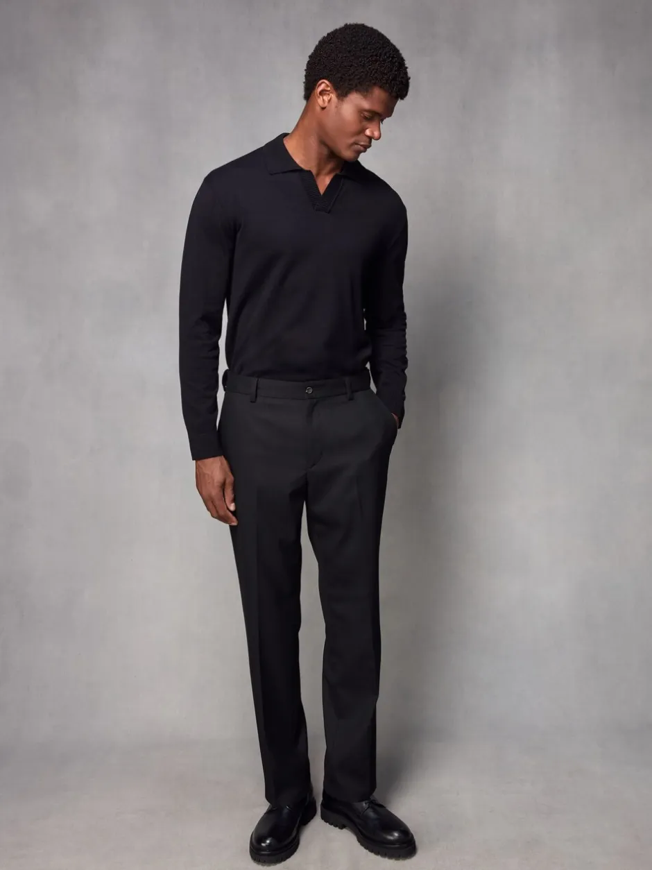 Formele Broek*Next - Normale pasvorm chique broek met wol Zwart