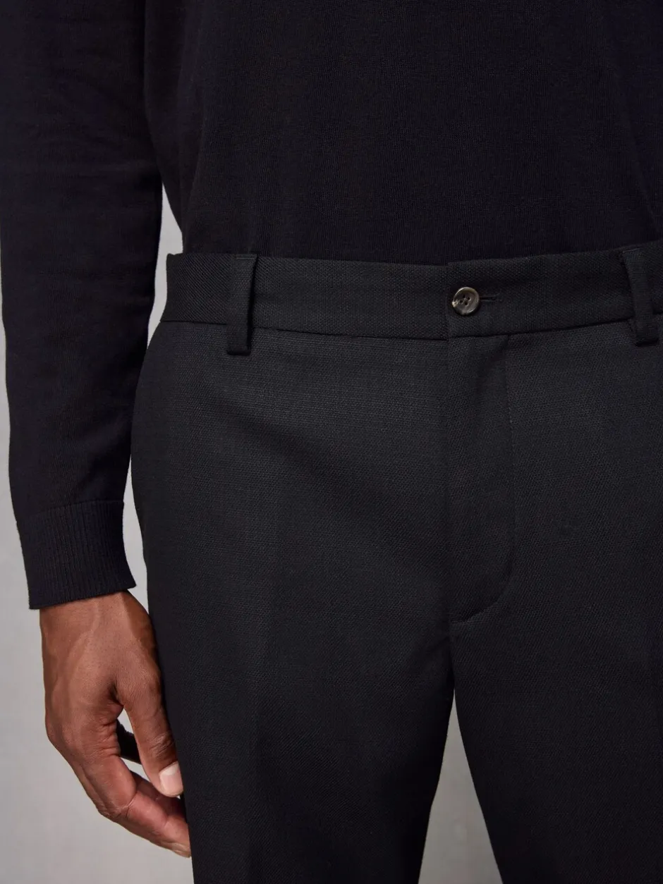 Formele Broek*Next - Normale pasvorm chique broek met wol Zwart