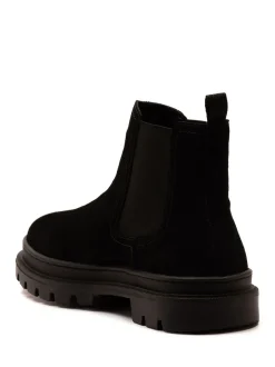 Boots*Off The Hook - Harrison Suede Leather Formal Chelsea Boots Zwart