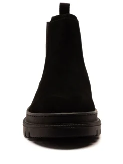 Boots*Off The Hook - Harrison Suede Leather Formal Chelsea Boots Zwart
