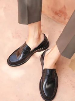 Formele Schoenen|Schoenen|Off The Hook - Monro Loafer Formal Casual Slip-On Leather Shoes Zwart