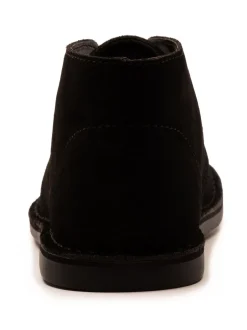 Boots*Off The Hook - Sahara suède leren Desert Chukka Vetersluiting Boots Zwart