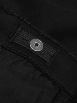 Jeans*ONLY KIDS - ONLY - Kinderjeans met uitlopende pijpen en verstelbare taille Zwart