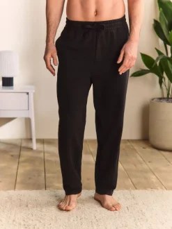Loungewear|Joggingbroeken*Next - Open - Loopback Soft Touch Cuffed Joggers Zwart